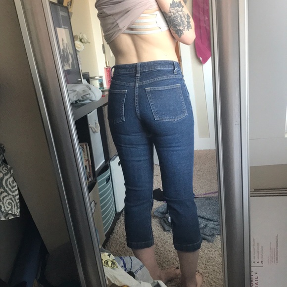 Gap Mom Jeans Crop- Hi Waist - Picture 2 of 2